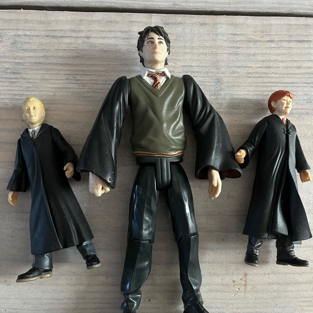 HARRY POTTER 3 PIECE ACTION TOY LOT